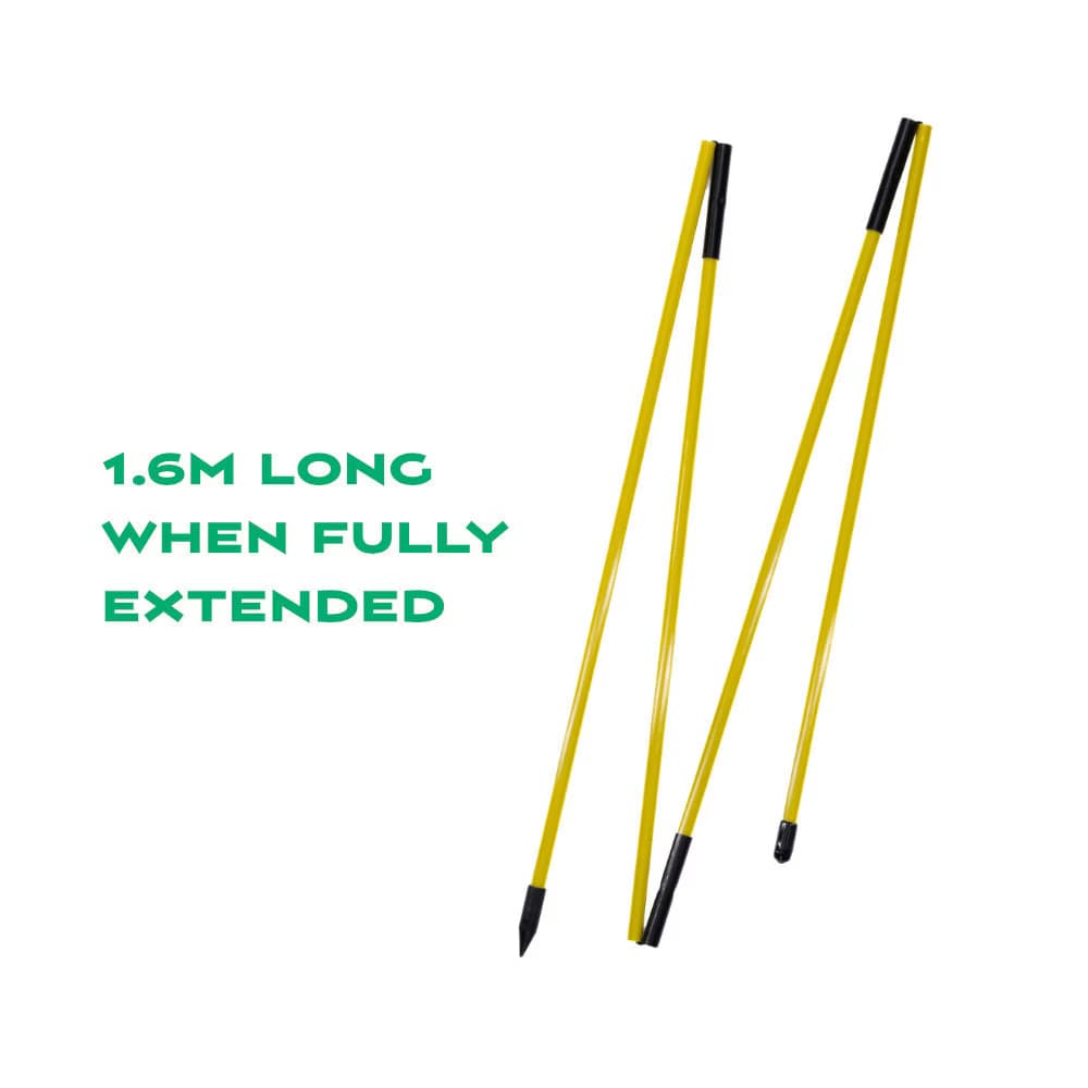 Foldable golf alignment rod