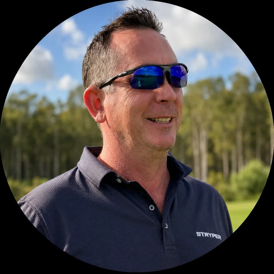 Corbs, founder of Stryper Golf